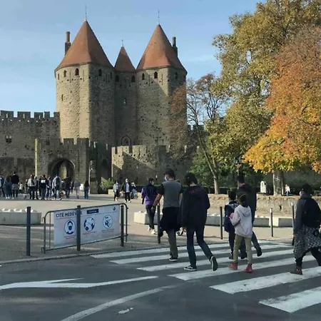 Romantic House - Entrance To The Medieval Castle Carcassonne